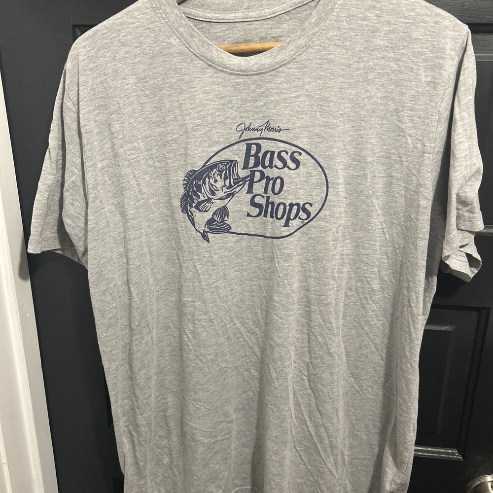 Bass Pro Shops Johnny Morris Outdoor T-Shirt Unisex 3XL Gray Short Sleeve